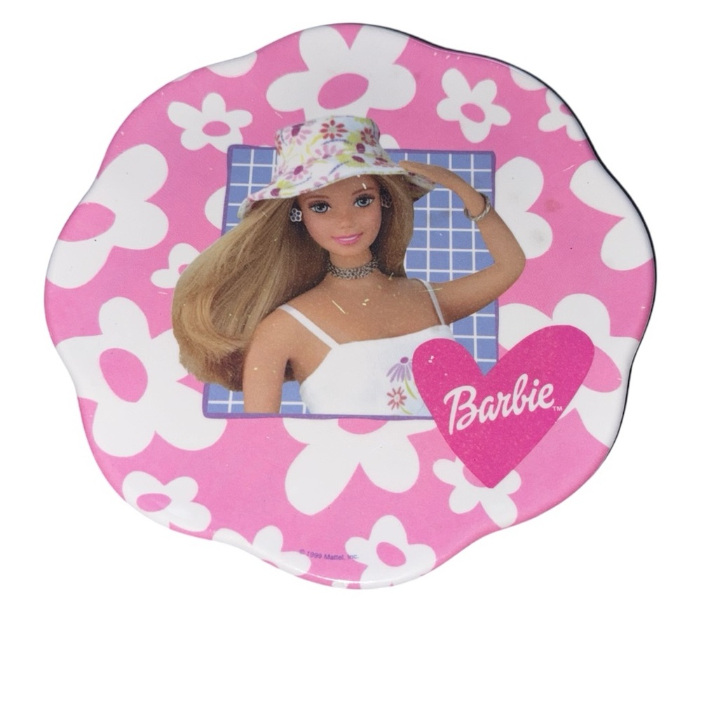 Vintage Barbie Pink Flower Shaped Plate